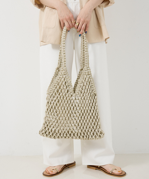 The Bagmati 手編み ラメメッシュバッグ collex｜【The Bagmati】 ラメメッシュバッグ | Rakuten Fashion