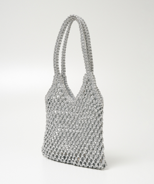 The Bagmati（ザバグマティ）の「【The Bagmati】 ラメメッシュバッグ（かごバッグ・レディース・シルバー/ブラック/ゴールド・フリー）」の17枚目の写真