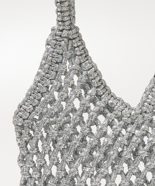 The Bagmati（ザバグマティ）の「【The Bagmati】 ラメメッシュバッグ（かごバッグ・レディース・シルバー/ブラック/ゴールド・フリー）」の21枚目の写真