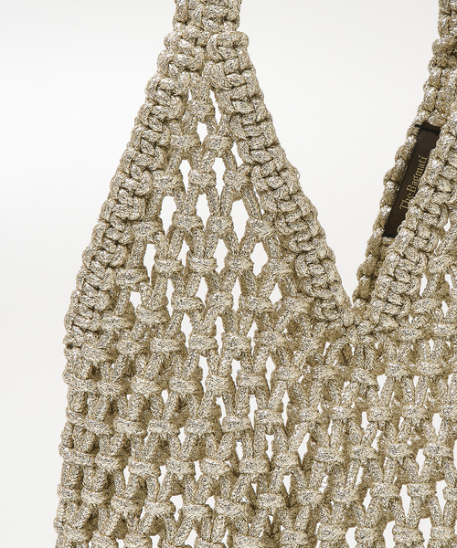 The Bagmati（ザバグマティ）の「【The Bagmati】 ラメメッシュバッグ（かごバッグ・レディース・シルバー/ブラック/ゴールド・フリー）」の22枚目の写真