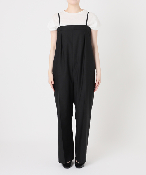 IENA（イエナ）の「リネン混オールインワン（つなぎ/オールインワン・レディース・ベージュ/ブラック・36/38）」の9枚目の写真