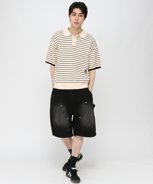 3.3 Field Trip （3.3フィールドトリップ）の「3.3 Field Trip／アソートニットポロ（ニット/セーター・メンズ・その他1/ブラック・LARGE/MEDIUM）」の3枚目の写真