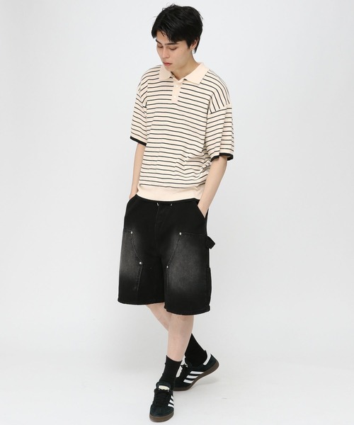 3.3 Field Trip （3.3フィールドトリップ）の「3.3 Field Trip／アソートニットポロ（ニット/セーター・メンズ・その他1/ブラック・LARGE/MEDIUM）」の5枚目の写真