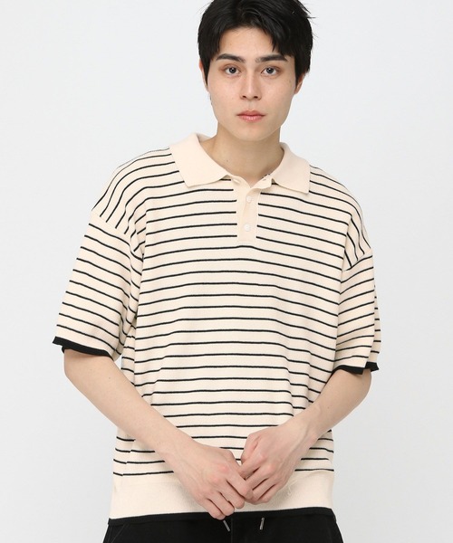 3.3 Field Trip （3.3フィールドトリップ）の「3.3 Field Trip／アソートニットポロ（ニット/セーター・メンズ・その他1/ブラック・LARGE/MEDIUM）」の7枚目の写真