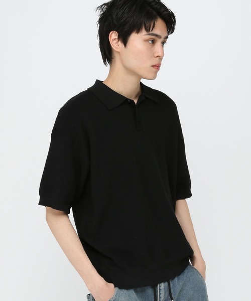 3.3 Field Trip （3.3フィールドトリップ）の「3.3 Field Trip／アソートニットポロ（ニット/セーター・メンズ・その他1/ブラック・LARGE/MEDIUM）」の14枚目の写真