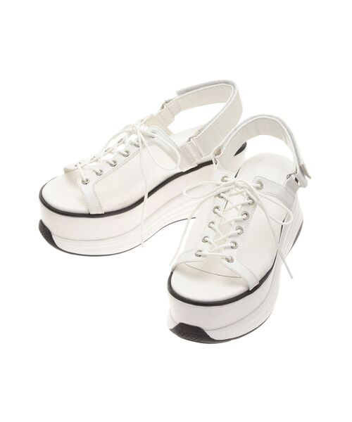 dazzlin(ダズリン)の「スニーカーアツゾコサンダル(サンダル・レディース・ブラック/オフホワイト・MEDIUM/LARGE)」の10枚目の写真