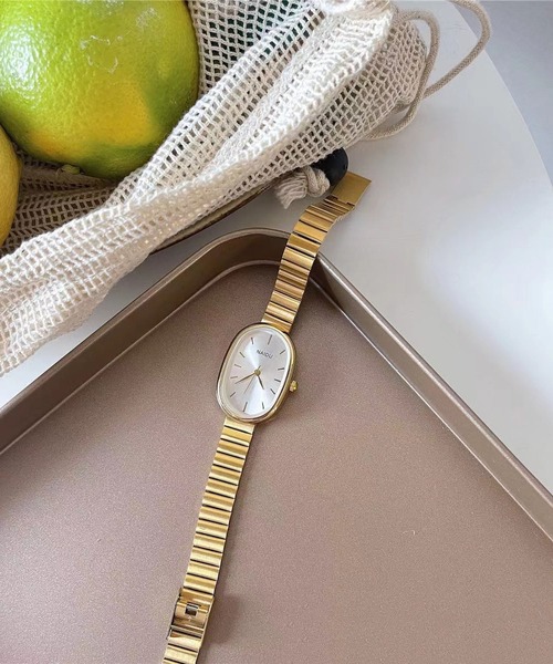 最終❣️【美品】絶対お買い得❗️シ一レ一ンブラック アナログ 腕時計 オーバルフェイス シルバーウォッチ（アナログ腕時計）｜INASTUDIOS