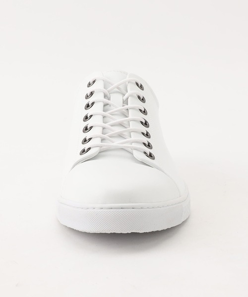 MONSIEUR NICOLE（ムッシュニコル）の「スムースレザースニーカー（スニーカー・メンズ・ホワイト/ブラック・25.5cm/26.5cm/27.5cm）」の6枚目の写真