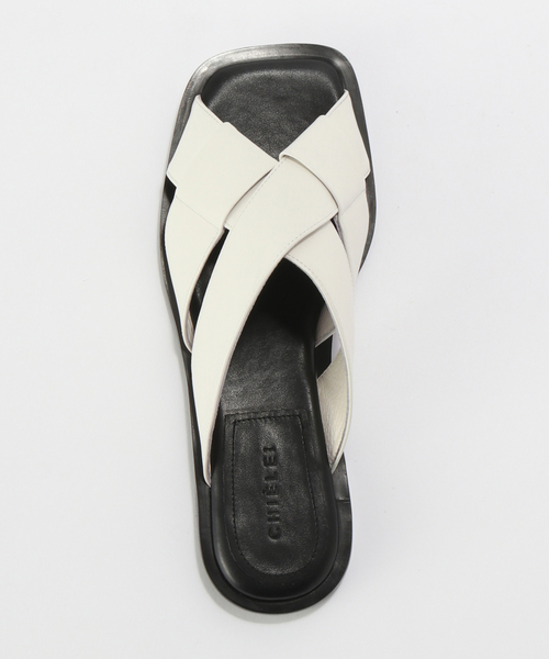 Noble（ノーブル）の「CHIELEI/キエレイ CROSS SANDAL（サンダル・レディース・ホワイト・23cm/23.5cm/24cm/24.5cm）」の6枚目の写真