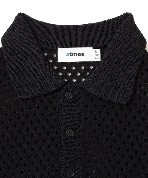 atmos（アトモス）の「atmos Crochet Polo Sweater / アトモス クロシェット ポロ セーター（ニット/セーター・メンズ・ブラック/ベージュ/グリーン・XL/L/M）」の9枚目の写真
