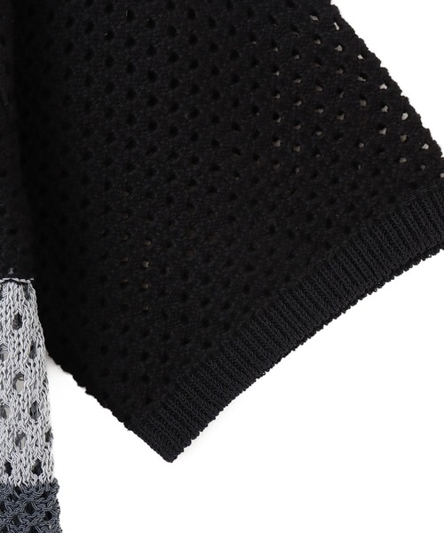 atmos（アトモス）の「atmos Crochet Polo Sweater / アトモス クロシェット ポロ セーター（ニット/セーター・メンズ・ブラック/ベージュ/グリーン・XL/L/M）」の11枚目の写真