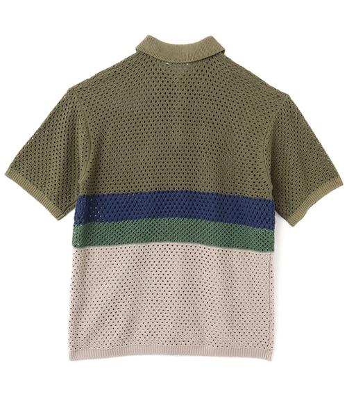 atmos（アトモス）の「atmos Crochet Polo Sweater / アトモス クロシェット ポロ セーター（ニット/セーター・メンズ・ブラック/ベージュ/グリーン・XL/L/M）」の18枚目の写真