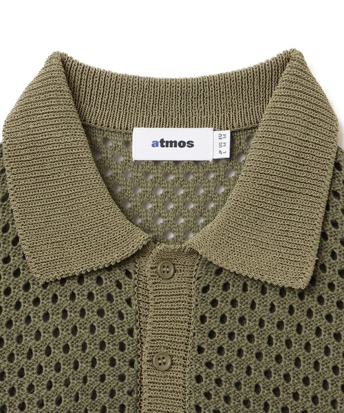 atmos（アトモス）の「atmos Crochet Polo Sweater / アトモス クロシェット ポロ セーター（ニット/セーター・メンズ・ブラック/ベージュ/グリーン・XL/L/M）」の14枚目の写真