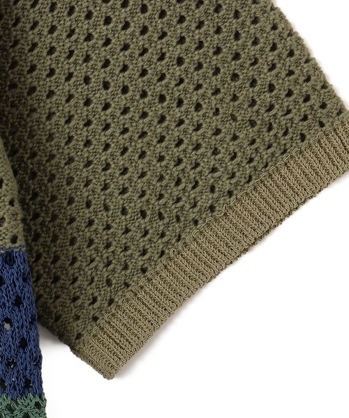 atmos（アトモス）の「atmos Crochet Polo Sweater / アトモス クロシェット ポロ セーター（ニット/セーター・メンズ・ブラック/ベージュ/グリーン・XL/L/M）」の16枚目の写真
