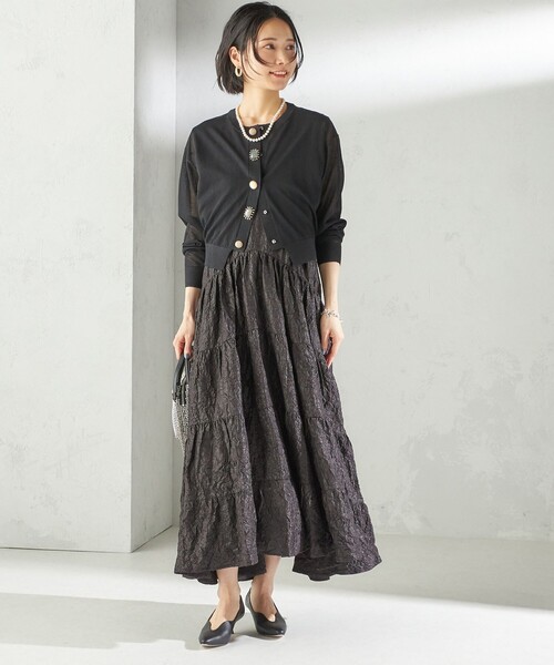 TORRAZZO DONNA★新品 タグ付き 未使用 ロングワンピース お洒落 手洗い可能》TORRAZZO DONNA キャミロングワンピ/le.coeur blanc