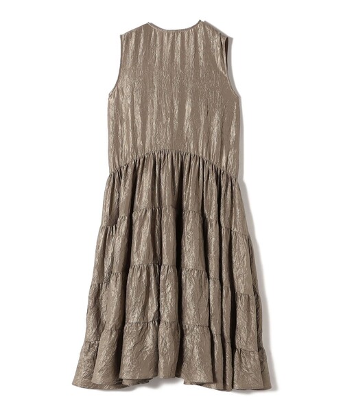 Torrazzo Donna(トラッゾドンナ)の「TORRAZZO DONNA:〈手洗い可能〉ティアード ノースリーブ ワンピース(ワンピース・レディース・ブラック/カーキ・ONE SIZE)」の10枚目の写真