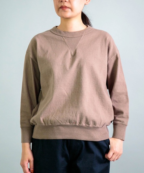 オムニゴッド天竺マニッシュトレーナー OMNIGOD womens / オムニゴッド] 8/天竺 マニッシュトレーナー