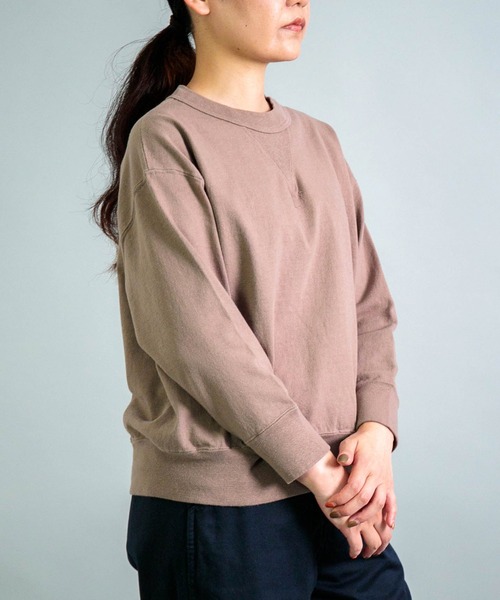 OMNIGOD（オムニゴッド）の「[OMNIGOD womens / オムニゴッド] ８/天竺 マニッシュトレーナー（スウェット・レディース・アイボリー/ブラック/グレー・FREE）」の5枚目の写真