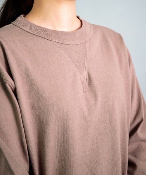 OMNIGOD（オムニゴッド）の「[OMNIGOD womens / オムニゴッド] ８/天竺 マニッシュトレーナー（スウェット・レディース・アイボリー/ブラック/グレー・FREE）」の19枚目の写真