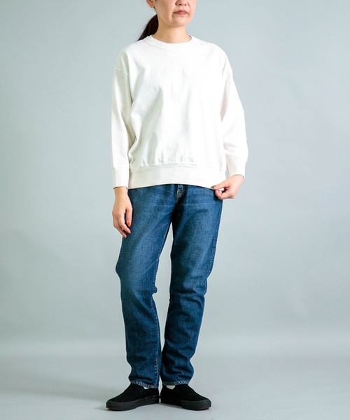 OMNIGOD womens / オムニゴッド] 8/天竺 マニッシュトレーナー