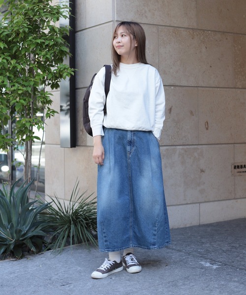 OMNIGOD（オムニゴッド）の「[OMNIGOD womens / オムニゴッド] ８/天竺 マニッシュトレーナー（スウェット・レディース・アイボリー/ブラック/グレー・FREE）」の4枚目の写真