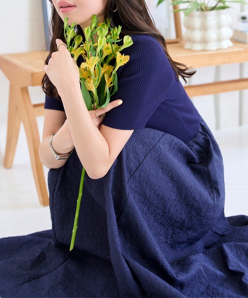 レイエット ボウニットドッキングワンピース ニットドッキングコクーンワンピース｜PETAL ONLINE（ペタル