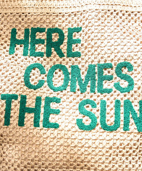 セール】【一部店舗限定】柄編みロゴトートバック（トートバッグ