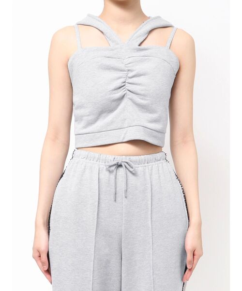 EATME(イートミー)の「フーディーベアTOP(キャミソール・レディース・グレー/ブラック/ネイビー・FREE)」の17枚目の写真