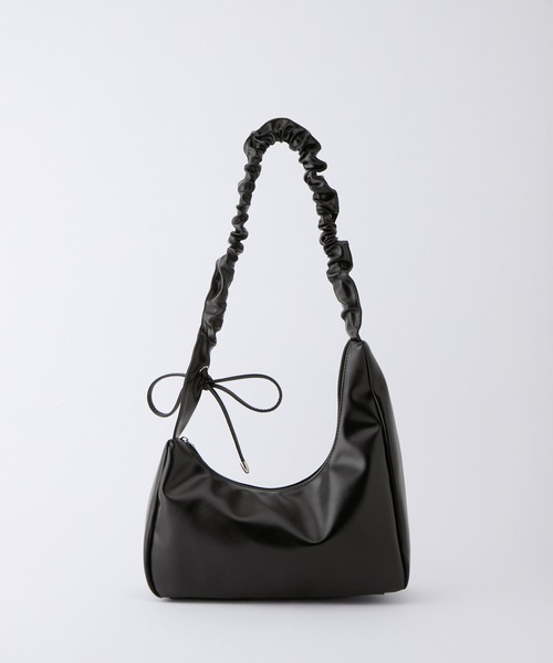 NuNuNa(ヌヌナ)の「【NuNuNa】2WAYリボンギャザーショルダーバッグ(ショルダーバッグ・レディース・シルバー/ブラック/ホワイト・FREE)」の14枚目の写真