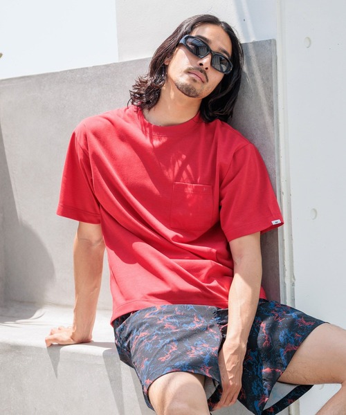 HEREIAM（ヘレイアム）の「【HEREIAM MEN】UVカット＆吸水速乾＆抗ピル/RUSH LINE T（Tシャツ/カットソー・メンズ・レッド/グレー/ブラック・MEDIUM/LARGE）」の3枚目の写真