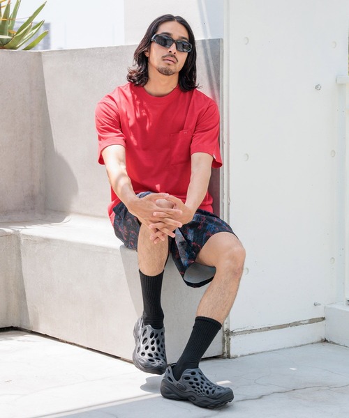 HEREIAM（ヘレイアム）の「【HEREIAM MEN】UVカット＆吸水速乾＆抗ピル/RUSH LINE T（Tシャツ/カットソー・メンズ・レッド/グレー/ブラック・MEDIUM/LARGE）」の15枚目の写真