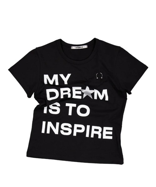 SETUP-EXE★韓国★人気★ DRE★M PIERCING TOP Tシャツ 2色 DRE☆M PIERCING TOP(Tシャツ/カットソー)|SETUPEXE
