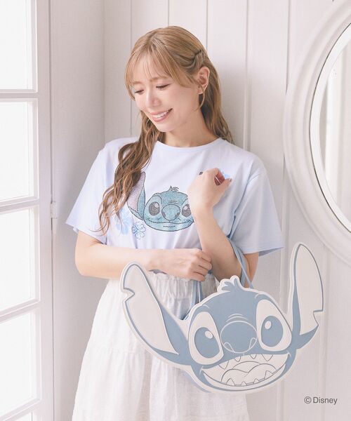 スティッチ/フェイスバッグ（ハンドバッグ）｜Disney（ディズニー）の