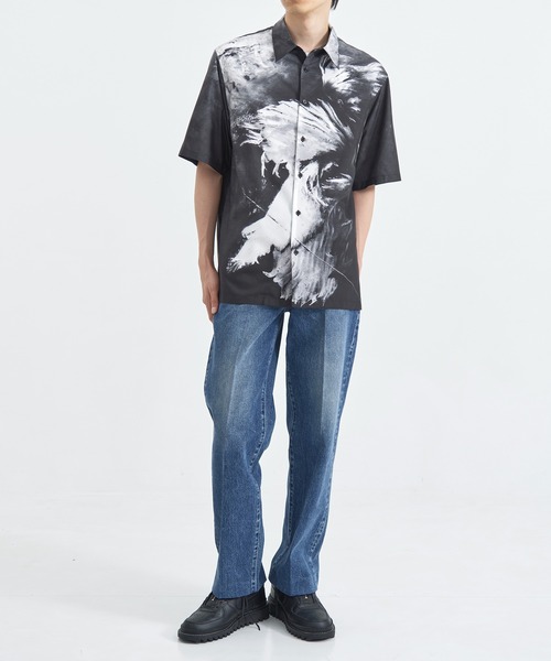 〈TAAKK/ターク〉転写プリントシャツ TAG（PORTER） シャツ 「TAAKK/ターク」別注Drawing S/S Shirt