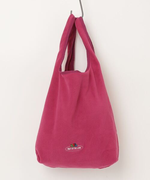 FRUIT OF THE LOOM(フルーツオブザルーム)の「【FRUIT OF THE LOOM】 FTL FREECE TOTE BAG(トートバッグ・レディース・ピンク/ブラウン/オレンジ/ネイビー/グレー/グリーン・FREE)」の6枚目の写真