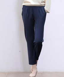 STRASBURGO テーパードイージートラウザーズ ネイビー NAVY マイラク ツイルパンツ メンズ