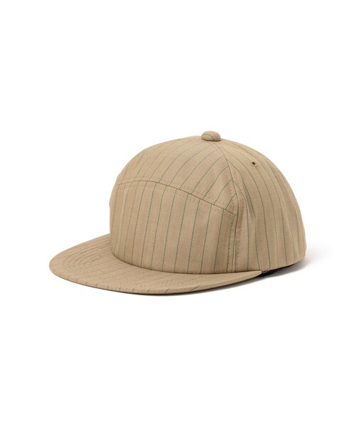 BEAMS PLUS（ビームスプラス）の「Trucker Cap Uniform Serge Pin Stripe（キャップ・メンズ・カーキ/グレー・ONE SIZE）」の2枚目の写真