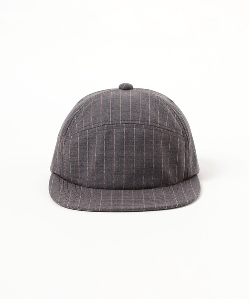 BEAMS PLUS（ビームスプラス）の「Trucker Cap Uniform Serge Pin Stripe（キャップ・メンズ・カーキ/グレー・ONE SIZE）」の5枚目の写真