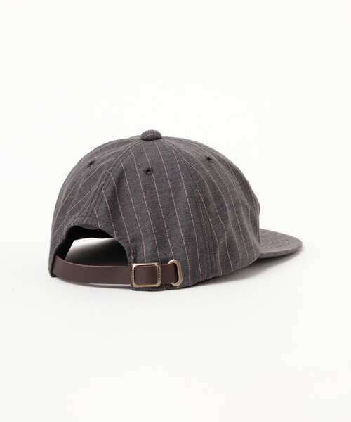 BEAMS PLUS（ビームスプラス）の「Trucker Cap Uniform Serge Pin Stripe（キャップ・メンズ・カーキ/グレー・ONE SIZE）」の6枚目の写真
