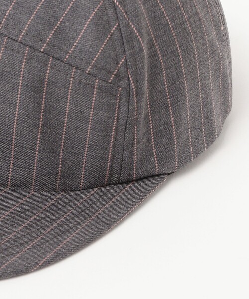 BEAMS PLUS（ビームスプラス）の「Trucker Cap Uniform Serge Pin Stripe（キャップ・メンズ・カーキ/グレー・ONE SIZE）」の7枚目の写真