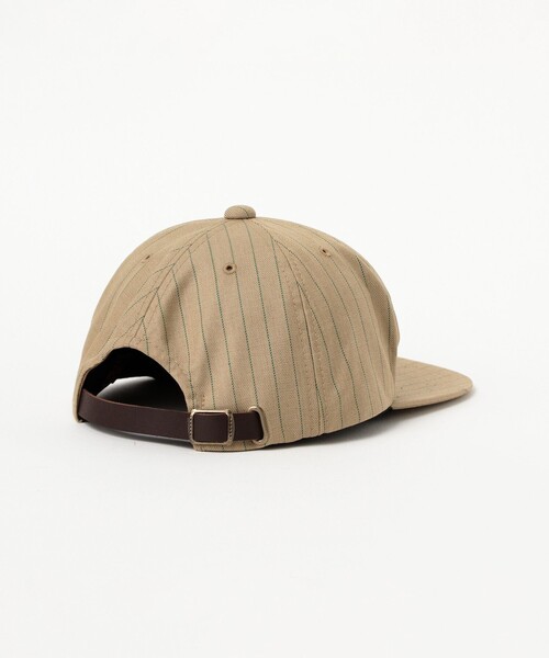 BEAMS PLUS（ビームスプラス）の「Trucker Cap Uniform Serge Pin Stripe（キャップ・メンズ・カーキ/グレー・ONE SIZE）」の9枚目の写真