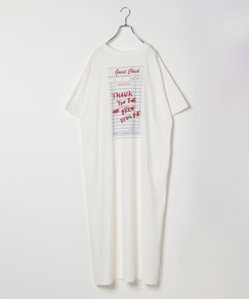 BAYFLOW（ベイフロー）の「[ポケット付き]アソートグラフィックワンピース（ワンピース・レディース・チャコール/ホワイト/ベージュ系その他・FREE）」の20枚目の写真