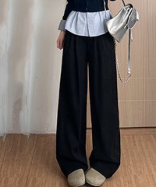 Ritzy(リッツィー)の「テンセル混ハイウエスト ワイドパンツ(その他パンツ・レディース・ホワイト/ブラック/ブルー・S/M/L)」の20枚目の写真