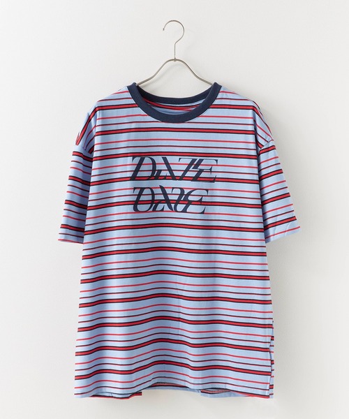 ROOPTOKYO（ループトウキョウ）の「マルチボーダーロゴプリントTシャツ 秋物 秋服 2026年秋冬（Tシャツ/カットソー・レディース・パープル/ネイビー・FREE）」の9枚目の写真