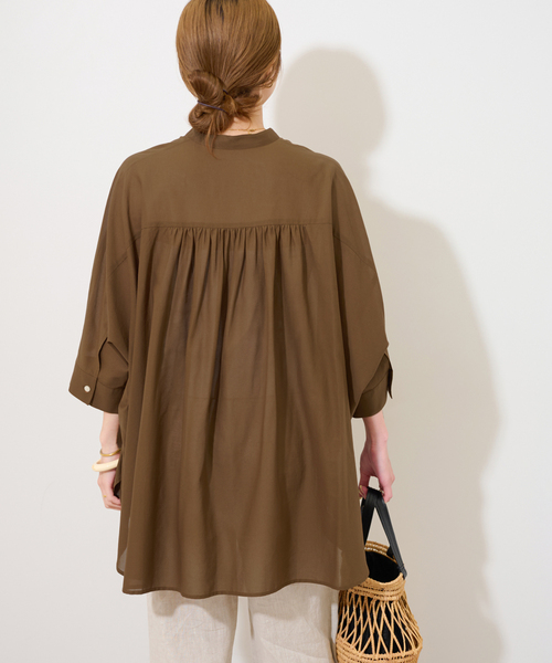 JOURNAL STANDARD relume(ジャーナルスタンダード レリューム)の「ナチュラルストレッチドルマンシャツ(シャツ/ブラウス・レディース・ホワイト/ブラウン/ピンク・FREE)」の17枚目の写真