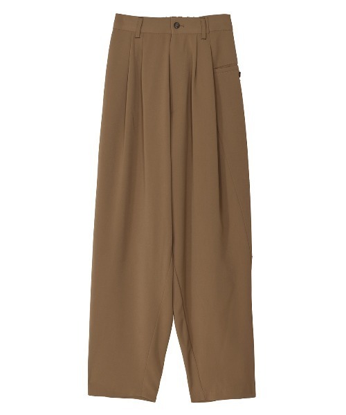 Ameri(アメリ)の「FOLD TUCK OVAL PANTS(スラックス・レディース・ベージュ/サックスブルー/ブラック・SMALL/MEDIUM)」の12枚目の写真