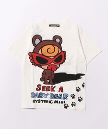 HYSTERIC MINI | SEEK A BABY BEAR BY FOOTSTEP 半袖Tシャツ(Tシャツ/カットソー)