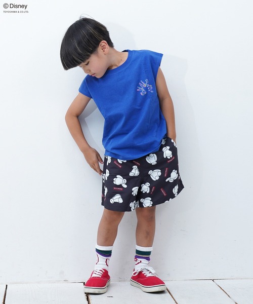 Disney(ディズニー)の「【Disney】ディズニー総柄プリントハーフパンツ(その他パンツ・キッズ・ブラック/ベージュ/レッド/ラベンダー/グリーン系その他/グレー系その他・130/80/120/110/90/100/150/140/95)」の16枚目の写真