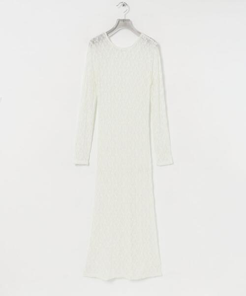 URBAN RESEARCH（アーバンリサーチ）の「ストレッチレースカットワンピース（ワンピース・レディース・ブラック/オフホワイト・FREE）」の13枚目の写真