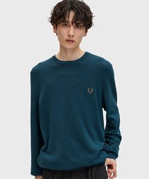 ※natu※フレッドペリー タートルネックセーター 青 FRED PERRY｜フレッドペリーのニット/セーター（ブルー